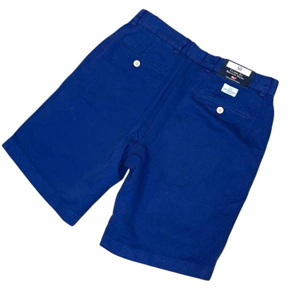 Vineyard Vines Breaker Shorts Harbor Blue Linen Cotton Blend Size 30 NWT - Picture 3 of 7